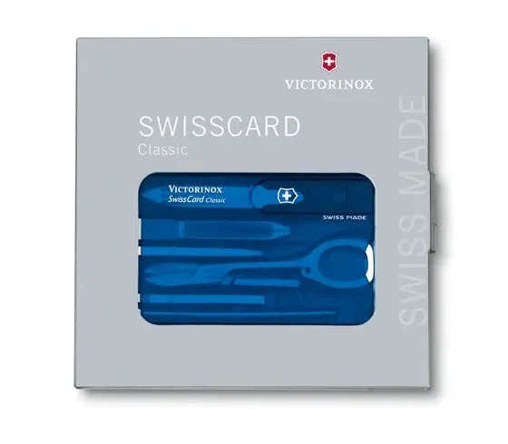 swiss card Victorinox bluette sapphire mod Classic