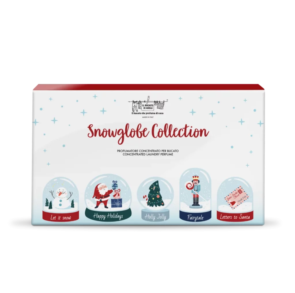 Profumatore per Bucato Serie Natale Cofanetto 5 Essenze "Snowglobe Collection"