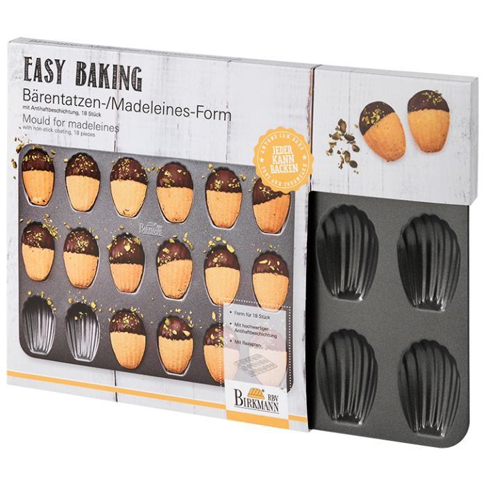 4 Teglie Per Madeleine In Silicone Antiaderente - 9 Stampini A Forma Di Conchiglia Per Vassoio, 28,7x16,8 Cm, Adatti Al Forno E Lavabili In Lavastoviglie