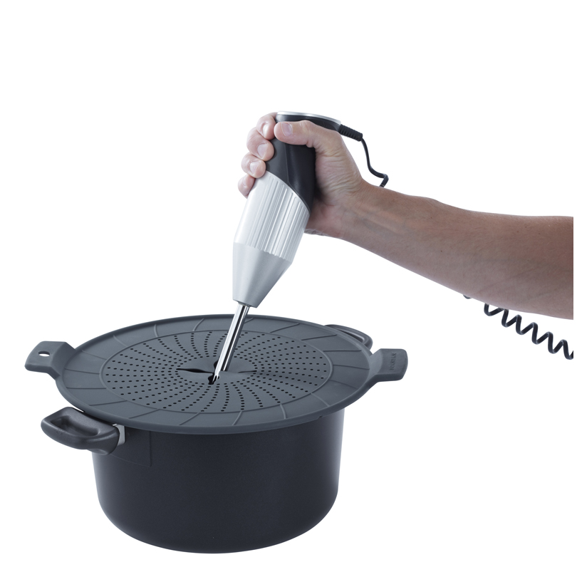 Para Schizzi Per Pentole Piqiuqiu - Set Di 2 Paraspruzzi In Acciaio Inox, Con Manico Pieghevole Coperchio Paraschizzi