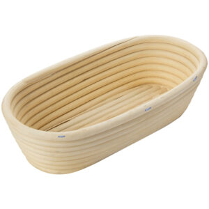 cesto lievitazione in rattan per pagnotta ovale cm 29,5