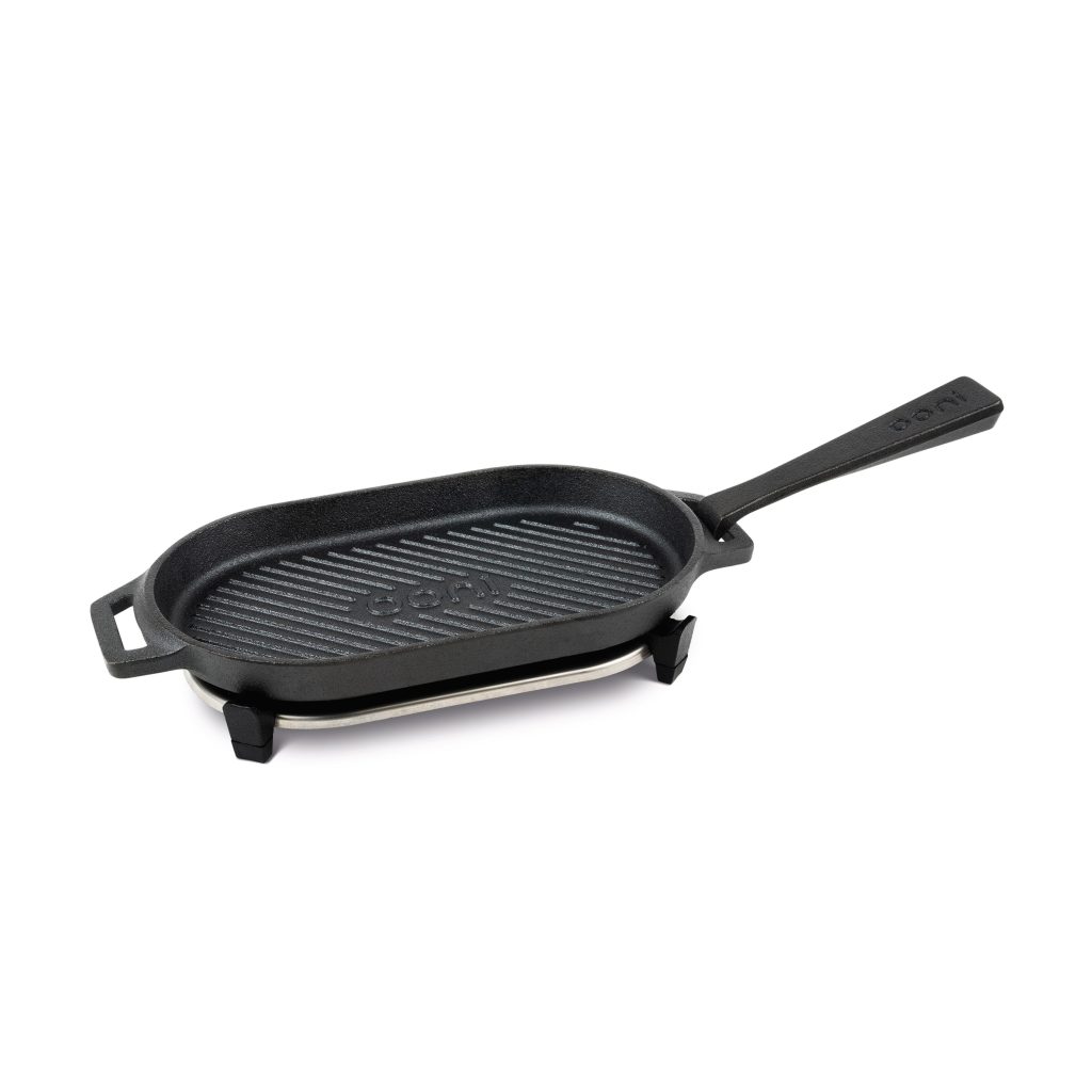 Bistecchiera piccola in ghisa con base in acciaio inox OON_UU_P1AA00