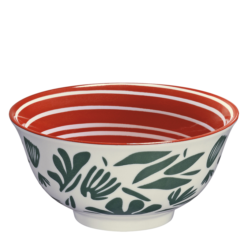 Ciotola müsli, ramen o finger food FOGLIE