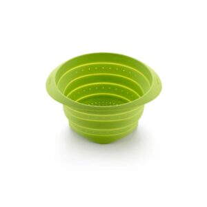 SCOLAPASTA Pieghevole in Silicone Lekuè® - verde