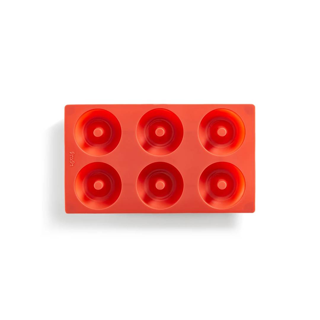 Stampo Ciambelle Silicone 6 Cavità - Antiaderente Per Forno E Freezer (Rosso Mattone) - Foto 6
