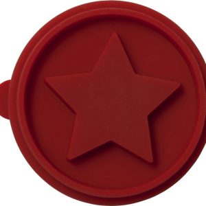 TIMBRO per BISCOTTI in legno E SILICONE timbro stella a 5 punte