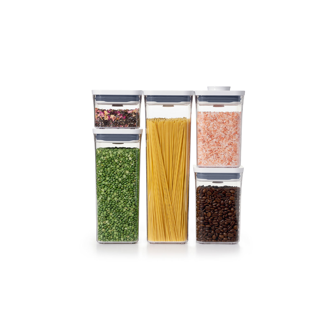 Set 24 Contenitori Ermetici Per Alimenti In Plastica Trasparente, Con Etichette E Pennarello, Per Dispensa, Cereali, Farina E Zucchero, Senza BPA, Impilabili
