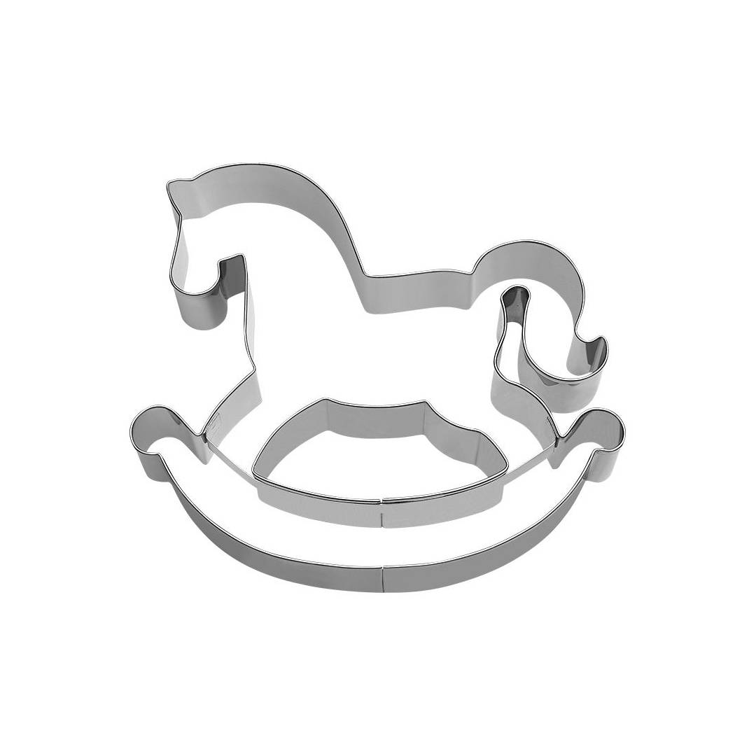 Städter Tagliabiscotto A Espulsione Cavallo A Dondolo - 5 Cm In Plastica Per Biscotti E Fai Da Te - 2