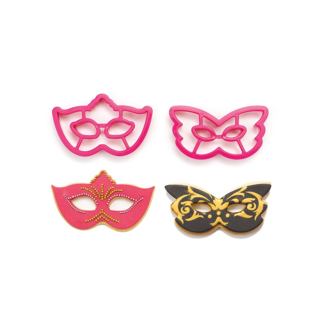 Set Taglia Biscotto - Mascherine di Carnevale (2 pz) - immagine 3