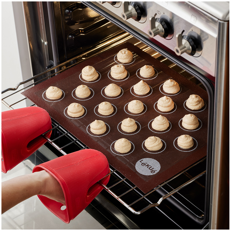 Tappetino Da Forno Lékué In Silicone - 40x30 Cm Con Bordo, Nero Antiaderente - Foto 5