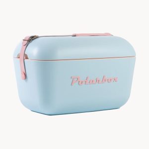 polarbox borsa termica 12 litri azzurra e rosa
