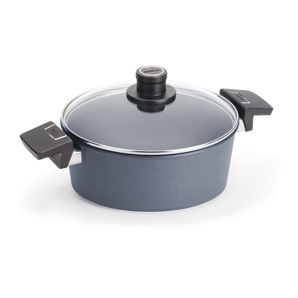 casseruola alta tonda cm 24 woll antiderente con coperchio WLL_824DPIL