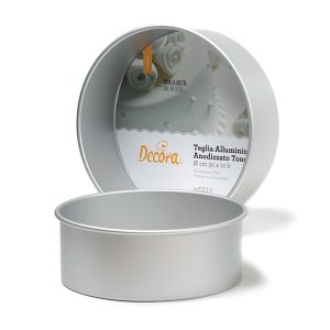 teglia stampo torta Decora in alluminio cm 15 x 10H art 0062610