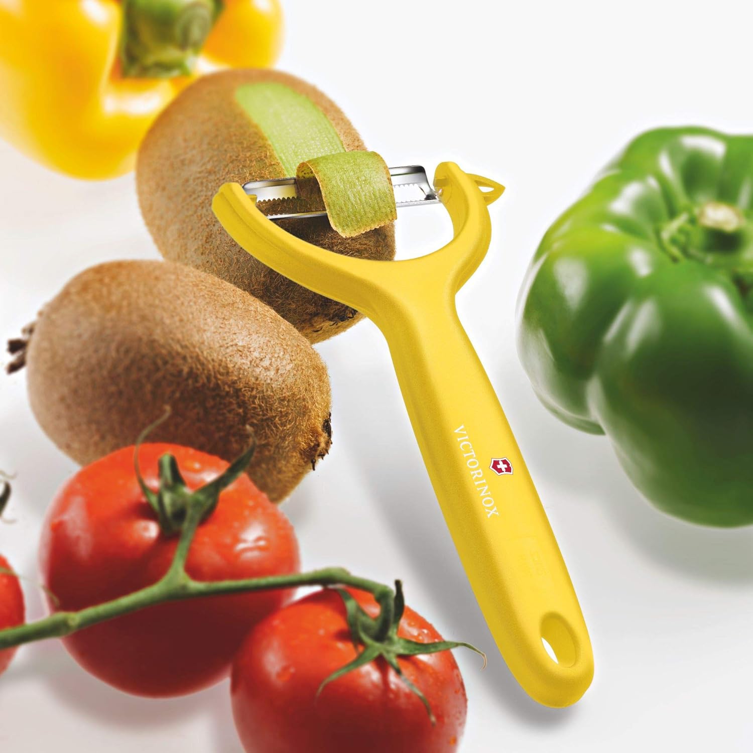 Set 3 Pelaverdure A Y In Acciaio Inox - Lama Dritta, Seghettata E Julienne, Manico Antiscivolo Ergonomico Per Patate, Frutta E Verdura
