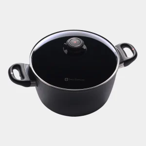 La nostra pentola per zuppe antiaderente è la scelta migliore. Con un fondo spesso per un riscaldamento uniforme, è perfetta per zuppe, brodi e stufati. Adatta per il forno e completa di coperchio in vetro per un controllo preciso dell'umidità. Ideale per i pasti in famiglia.