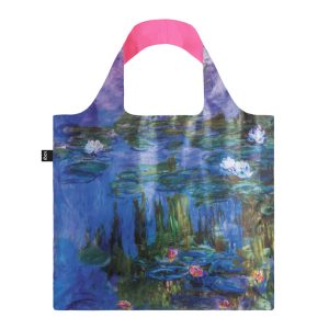 Borsa Shopper Loqi – Claude Monet - Water Lillies Neon Pink (recycled) 7167076