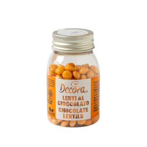 decora lenti di cioccolato arancione halloween