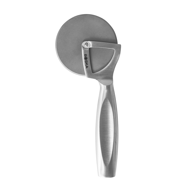 Rotella Tagliapizza Boska Oslo+ - Acciaio Inox Con Manico Legno, Antiaderente, Lavabile