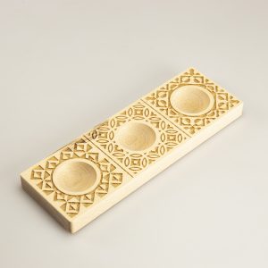 tris stampi ravioli in legno leonardi deco