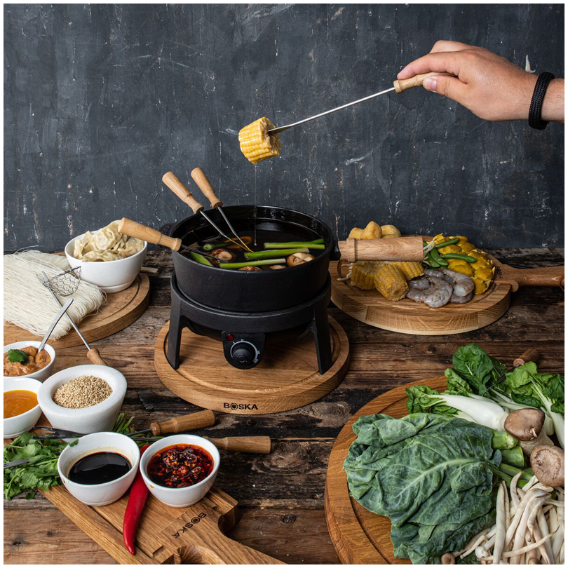 Bomann Set Fonduta Elettrica FD2248CB - Con 8 Forchette Acciaio Inox - Pentola 1.2L Anti-Schizzi - Foto 13