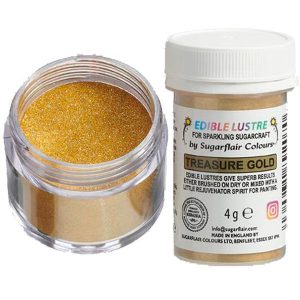 colorante alimentare oro SUGARFLAIR_2023_04-2023_E771-SUGARFLAIR-EDIBLE-LUSTRE-GLITTER-TREASURE-GOLD-4G_JPG_1