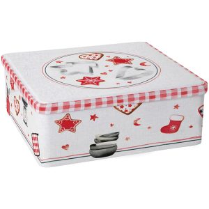Scatola in Latta Porta Biscotti "Cookie Craft" cm 15x15x6,5