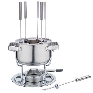 set fonduta Davos acciaio inox per 6 persone tutto inox