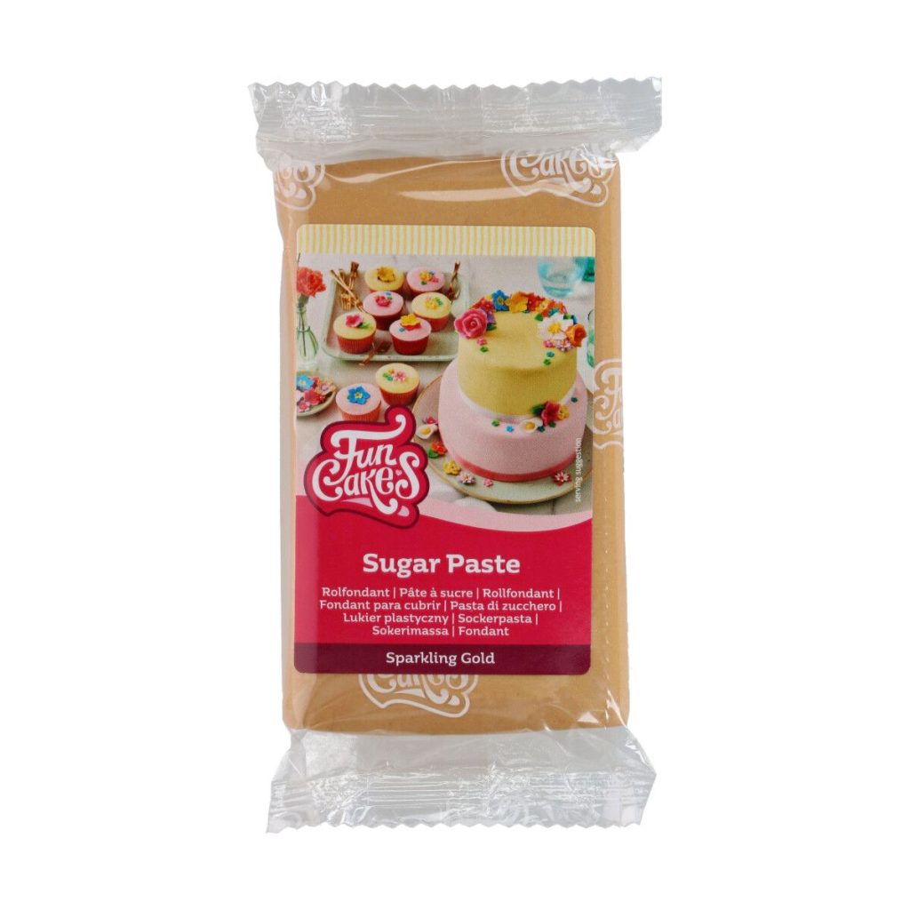 pasta di zucchero oro scintillante FunCakes2024_F20310