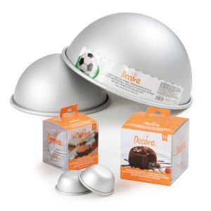 zuccotto stampo mezze sfere in alluminio anodizzato cm 10