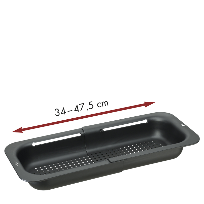 Cestello Scolapasta Estensibile Per Lavello - Acciaio Inox Con Manici In Gomma, Da 34 A 55 Cm - Foto 8