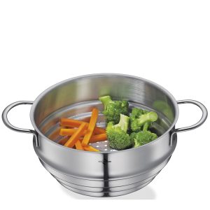 inserto cestello per cottura al vapore in acciaio inox