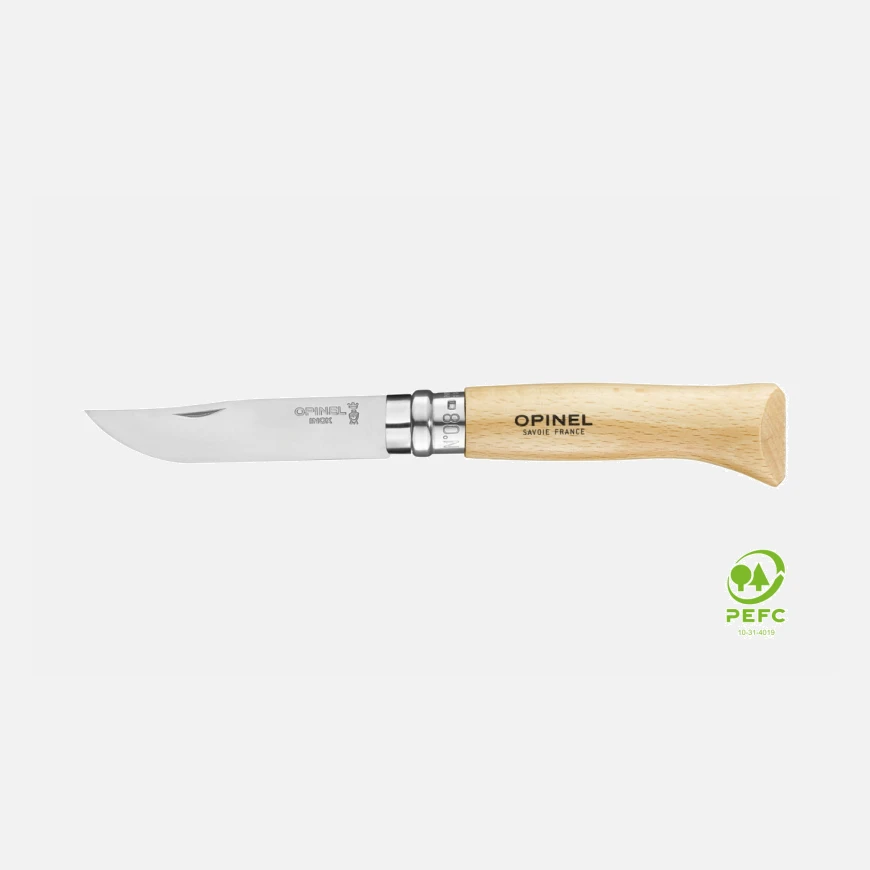 Coltello Opinel Inox nr 08 con bloccaggio lama virobloc
