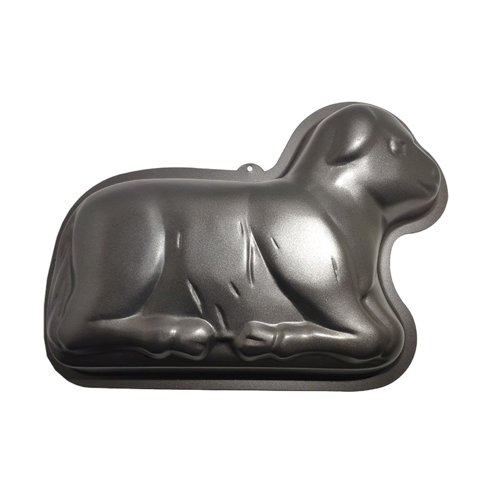 stampo per torta agnello pasquale in acciaio al carbonio antiaderente