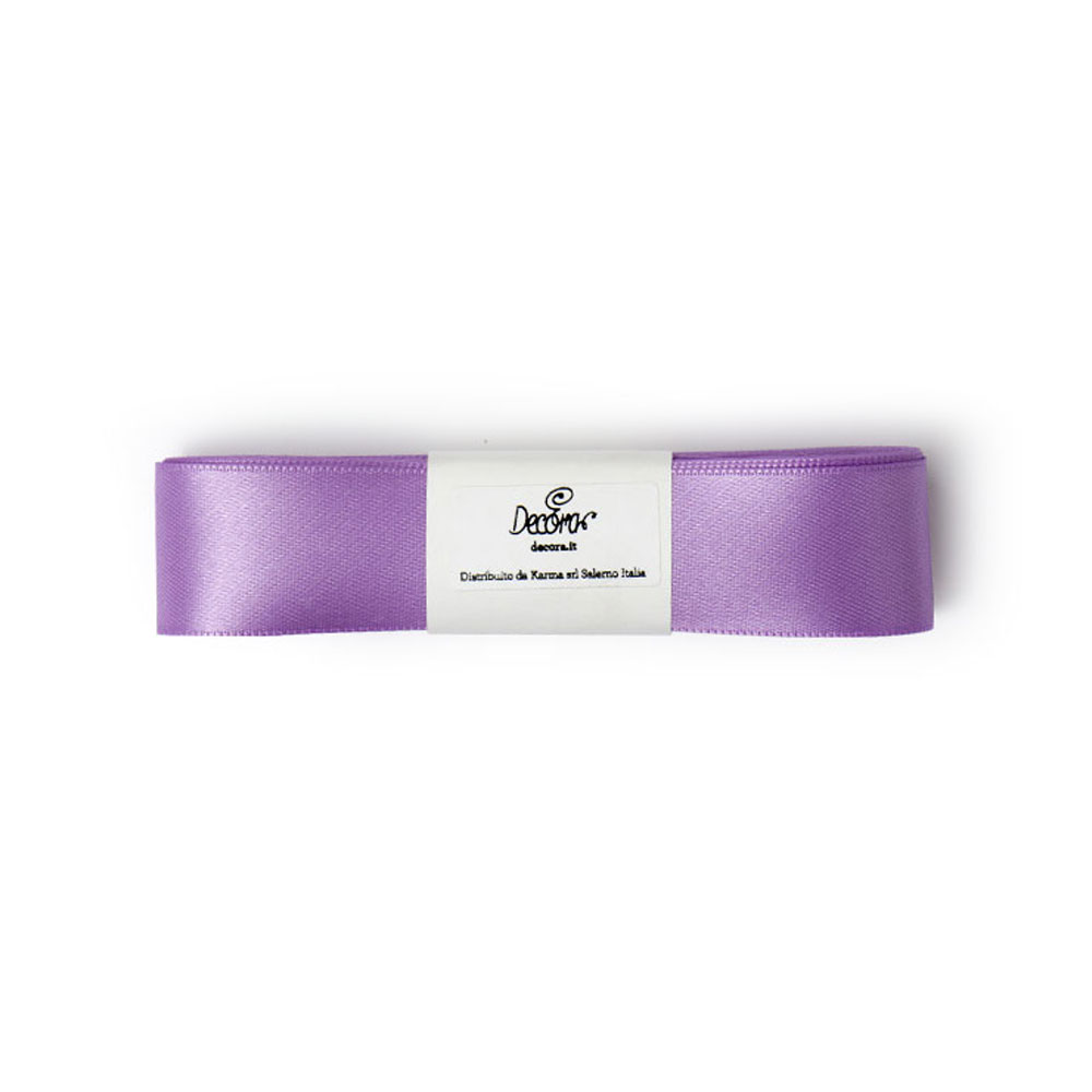 nastro di doppio raso Decora alto cm 2,5 color viola