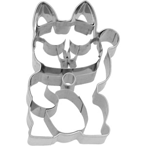 Taglia Biscotto in acciaio inox - Gatto Porta Fortuna cm 6,5