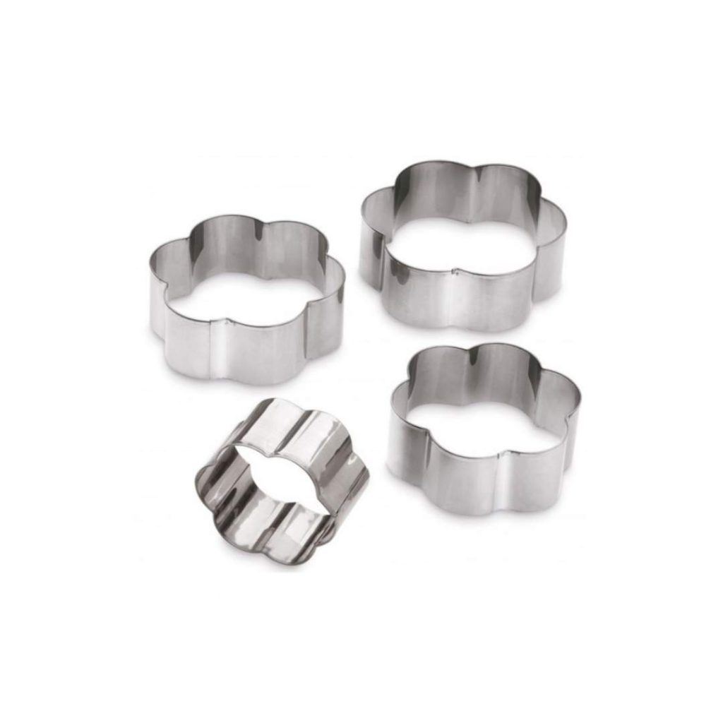 stampo taglia biscottiin acciaio inox fiore