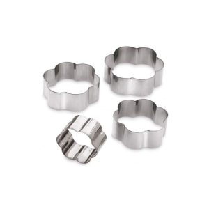 stampo taglia biscottiin acciaio inox fiore