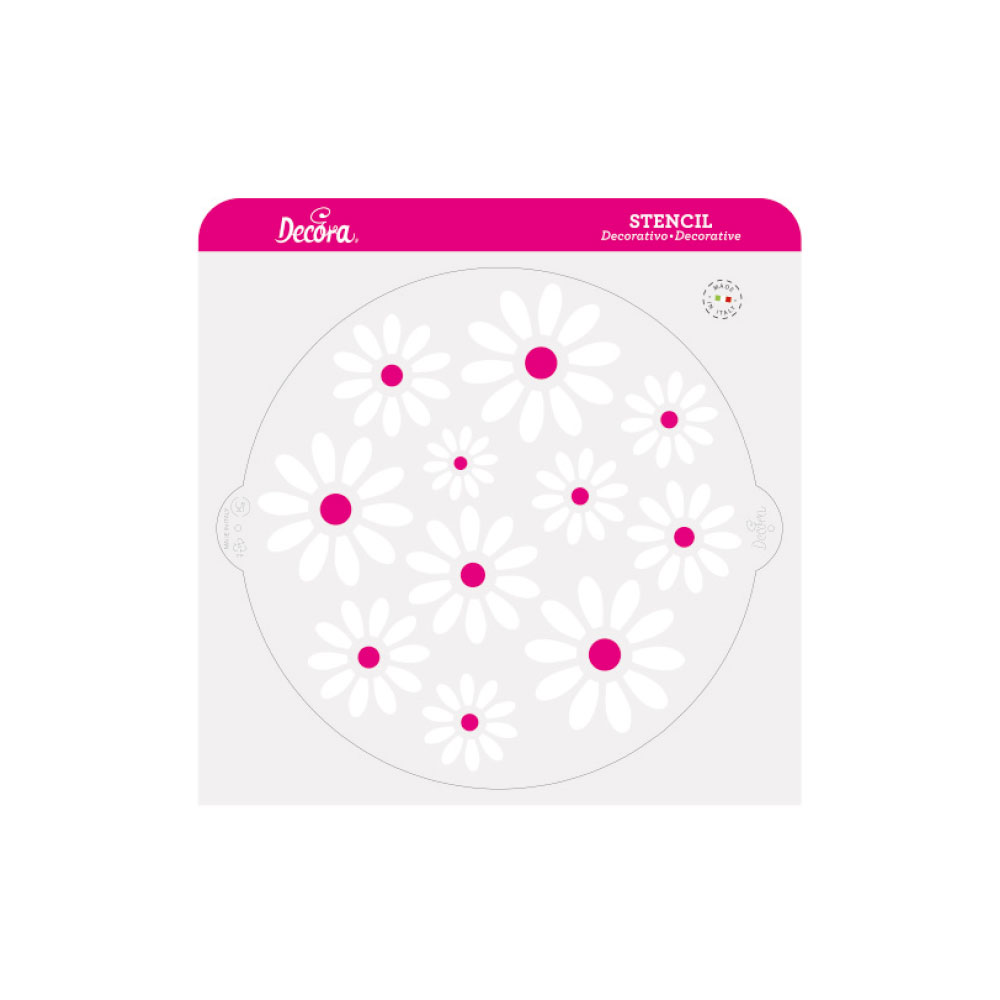 stencil per top torte cm 25 margherite 9270951