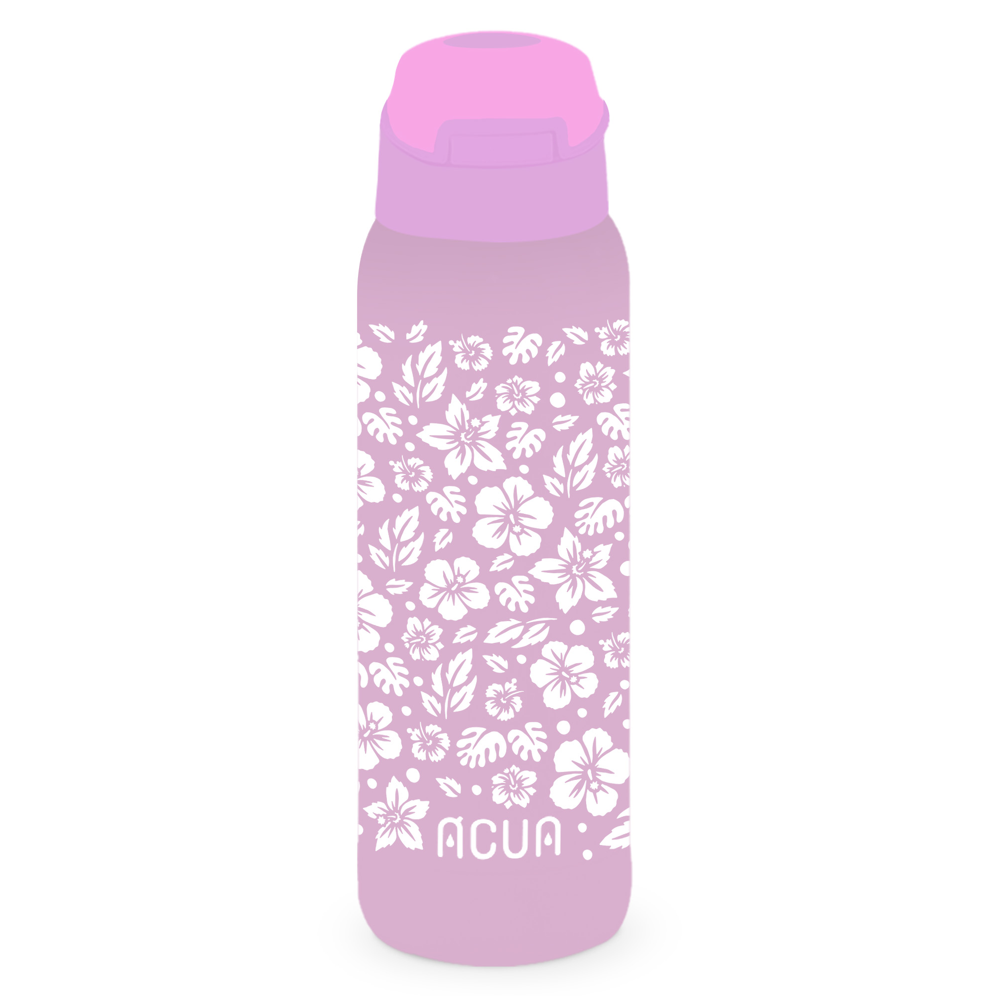 borraccia termica con cannuccia 500ml fiori