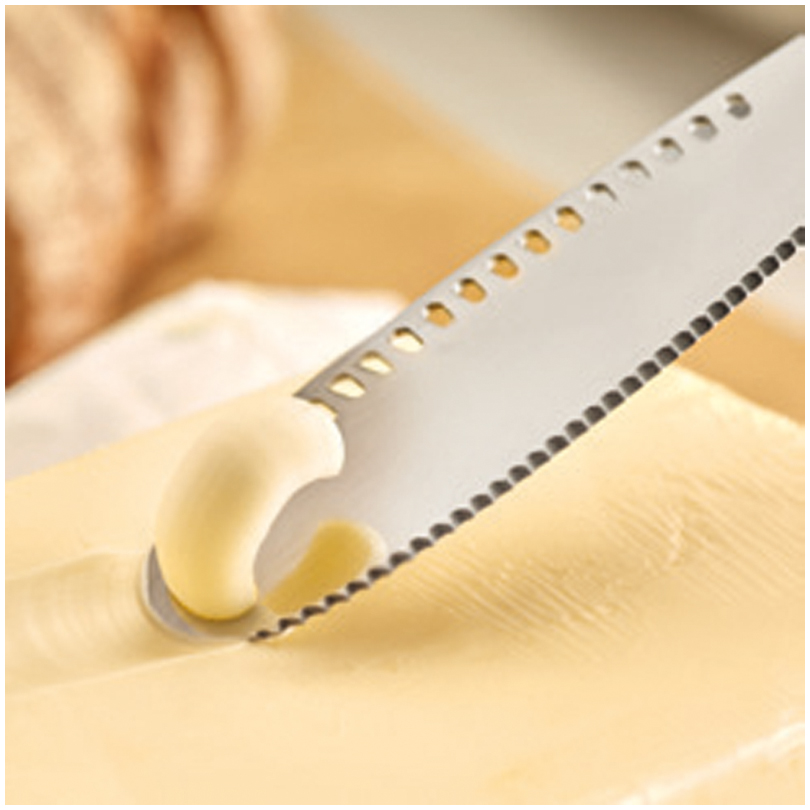 HOMQUEN Coltello da Tavola 6 Pezzi, Coltello da Tavola in Acciaio Inossidabile Oro Opaco, Coltello da Burro Robusto, Coltello da Burro dal Design Moderno (Oro Opaco-8,9 Pollici