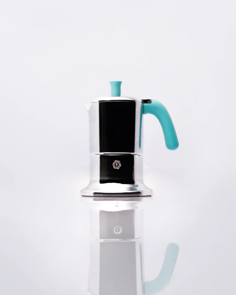 caffettiera Angelina Made in Italy in alluminio adatta per induzione 3 tazze