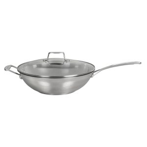 padella scanpan wok in acciaio inox cm 32 cmØ32(16,9)x12