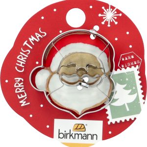 stampo per biscotto in acciaio inox Natale Birkmann - babbo Natale