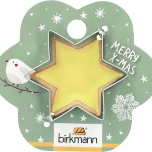 stampo per biscotto in acciaio inox Natale Birkmann - stella di Natale a 6 punte