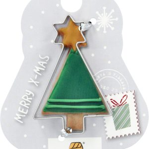 stampo per biscotto in acciaio inox Natale Birkmann albero di Natale con stella in punta
