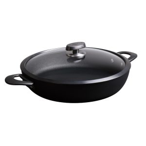 Padella alta con 2 manici e coperchio in vetro Pro SB Induction cm Ø32 l 4 1361203