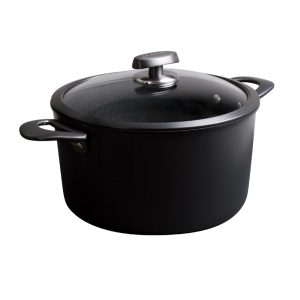 Pentola Alta Antiaderente Pro SB Induction Scanpan con coperchio in vetro cm Ø24 4,8 litri