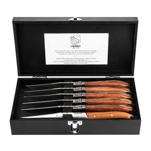 Set 6 Coltelli da Bistecca Luxury Line - Pakka Rose cm 10,5 4106307