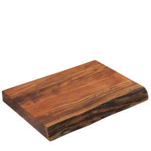 Tagliere Rettangolare a Bordo Alto in Legno di Acacia - cm 50x35x5