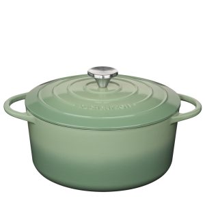 Casseruola in Ghisa Tonda "Provence" di Kuchenprofi  Verde Giada - cm Ø26x12 (l 5,3)